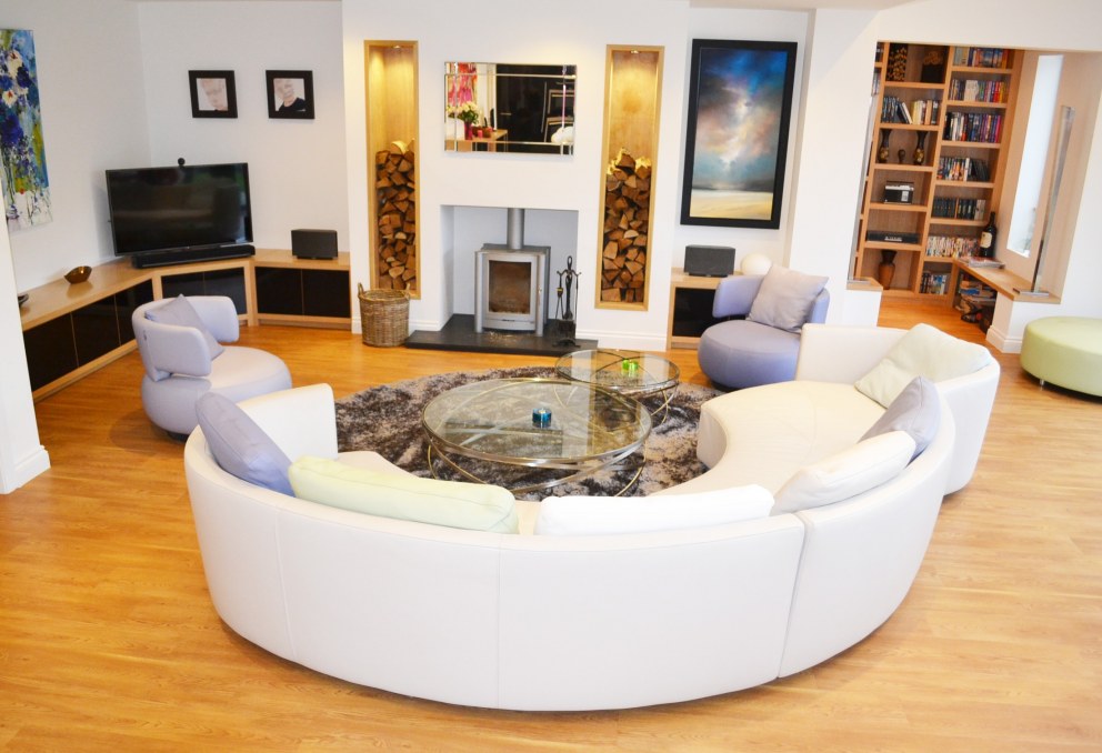 Contemporary living in Surrey | Contemporary living area | Interior Designers
